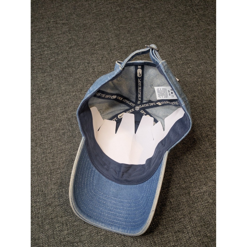 Nike Denim Styler Hat Club Cap HF0383-429 Blue Unisex Adult Size S/M Adjustable - Picture 6 of 9